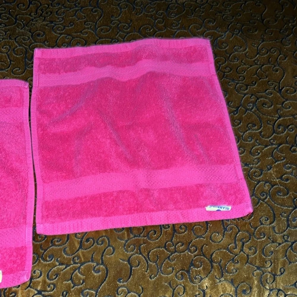 Pink Bath Towel Rags